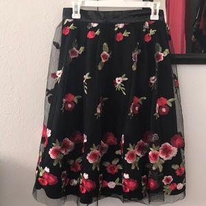 Knee length maxi skirt